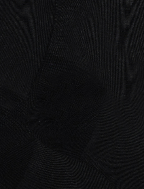 Men's long plain black cotton socks - Long | Gallo 1927 - Official Online Shop