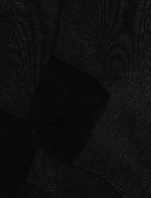 Men's long plain black cotton chiffon socks - TEST | Gallo 1927 - Official Online Shop