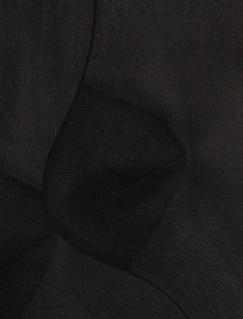 Men's long plain black silk socks - Long | Gallo 1927 - Official Online Shop
