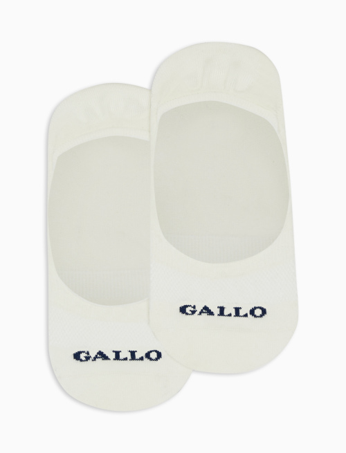 Women's plain cream cotton invisible socks - The Classics | Gallo 1927 - Official Online Shop