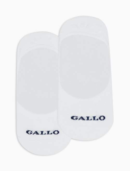 Solette accollate donna cotone bianco tinta unita - Solette | Gallo 1927 - Official Online Shop