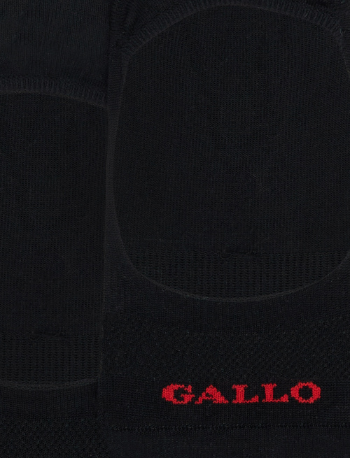 Women's plain black cotton invisible socks - TEST | Gallo 1927 - Official Online Shop