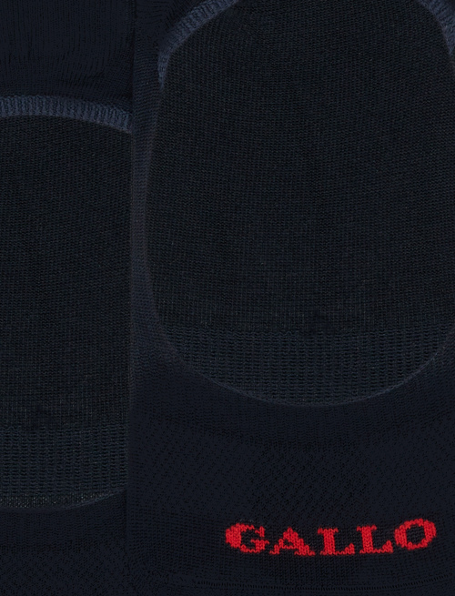 Women's plain blue cotton invisible socks - The Classics | Gallo 1927 - Official Online Shop