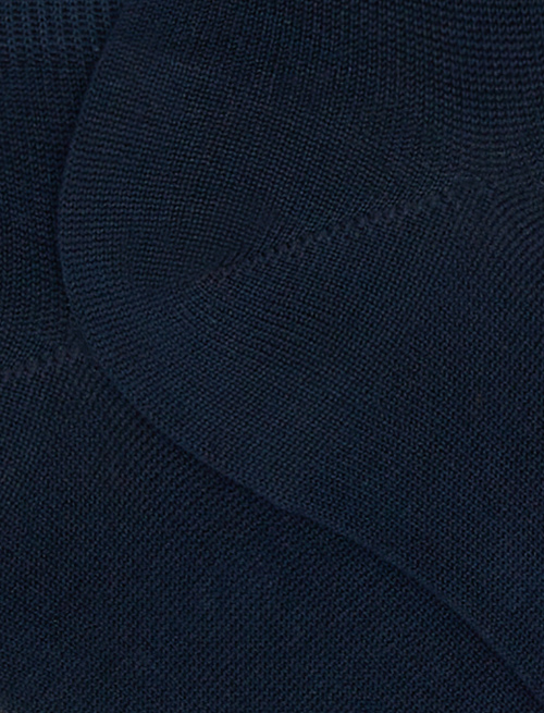 Women's plain ocean blue cotton ankle socks - The Classics | Gallo 1927 - Official Online Shop