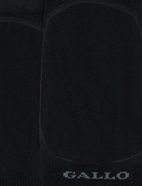 Women's plain black cotton invisible socks - The Classics | Gallo 1927 - Official Online Shop