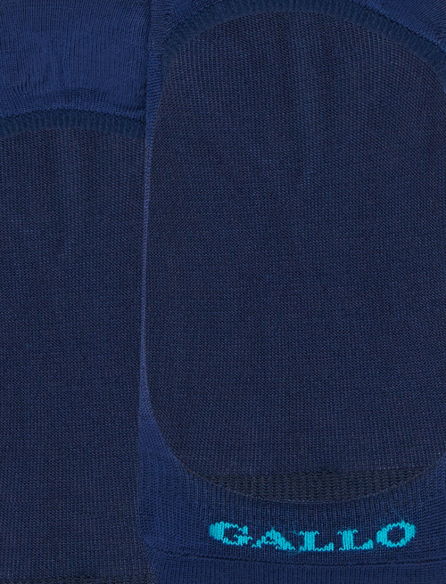 Women's plain royal blue cotton invisible socks - The Classics | Gallo 1927 - Official Online Shop