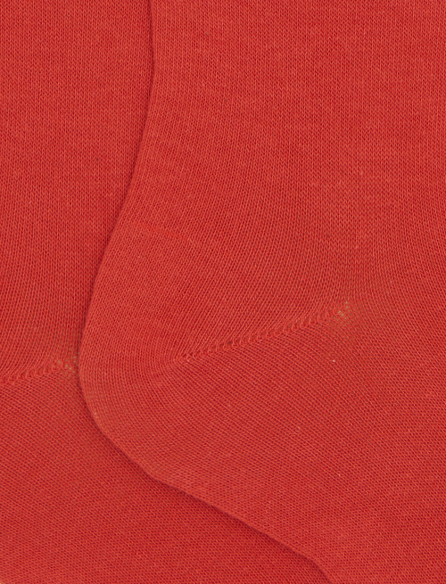 Women's long plain red cotton socks - Woman | Gallo 1927 - Official Online Shop