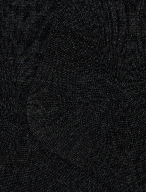 Women's long plain grey wool socks - The Classics | Gallo 1927 - Official Online Shop