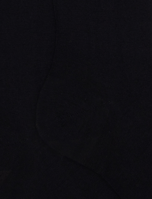 Women's long plain blue wool socks - The Classics | Gallo 1927 - Official Online Shop