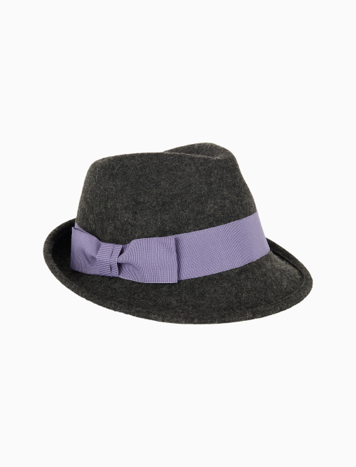 Women's plain grey felt hat - Hats | Gallo 1927 - Official Online Shop