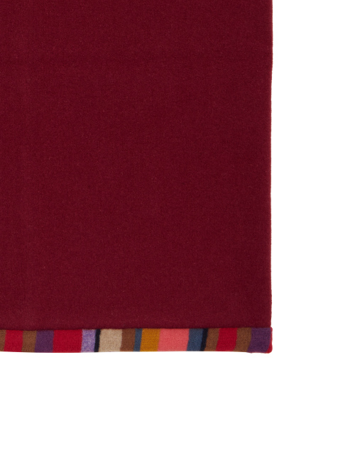 Women's plain burgundy fleece neck warmer - neck warmer | Gallo 1927 - Official Online Shop