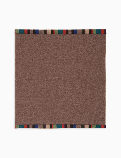 Women's plain beige fleece neck warmer - neck warmer | Gallo 1927 - Official Online Shop