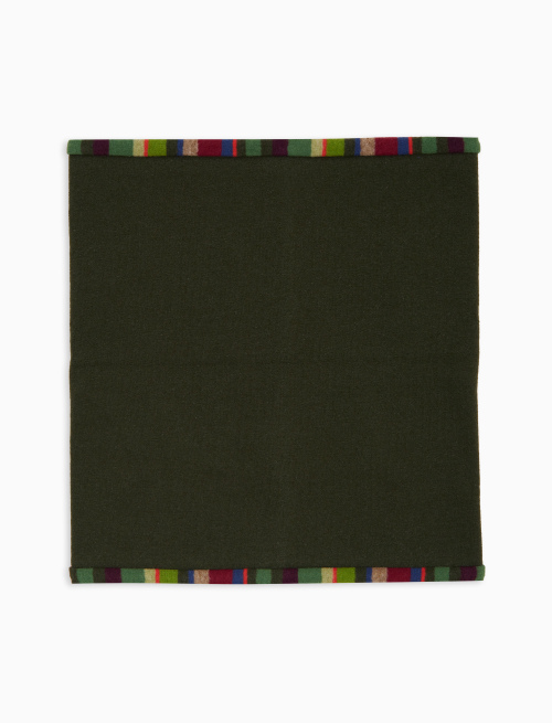 Women's plain green fleece neck warmer - neck warmer | Gallo 1927 - Official Online Shop