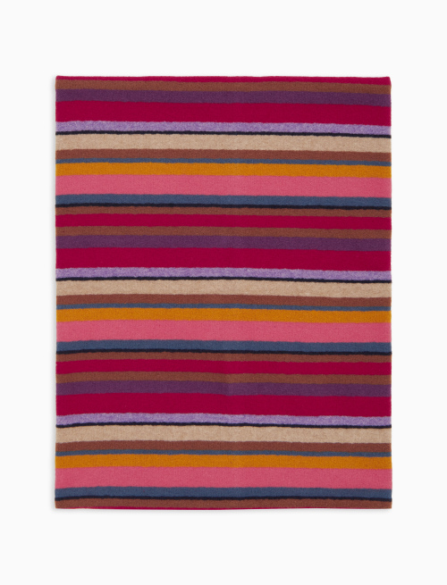 Scaldacollo multiuso bambino pile bordò righe multicolor - Multicolor | Gallo 1927 - Official Online Shop