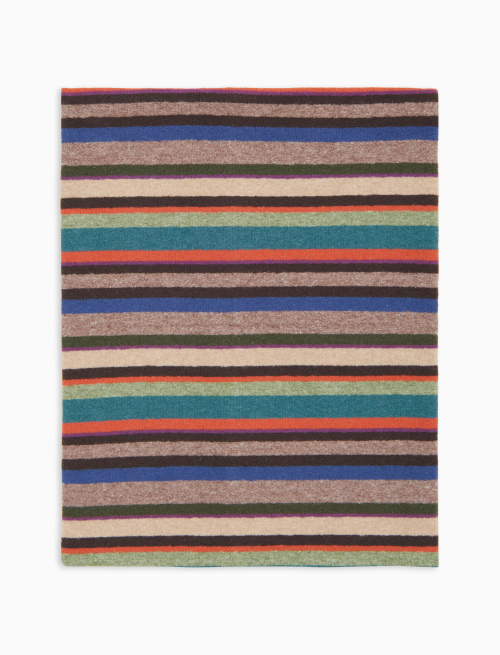 Scaldacollo multiuso bambino pile beige righe multicolor - Multicolor | Gallo 1927 - Official Online Shop