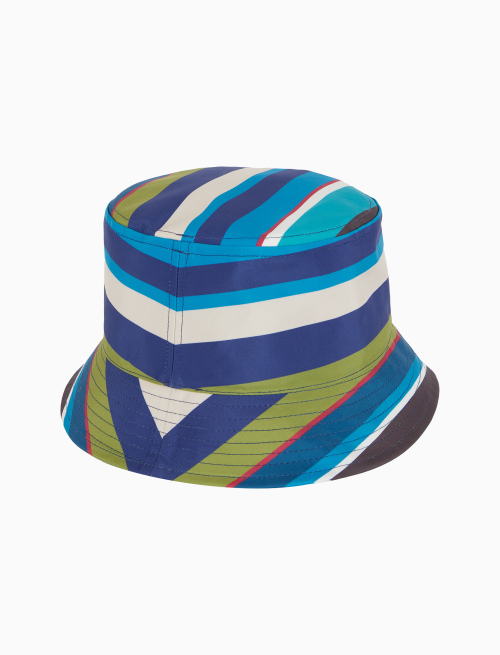 Cappello pioggia unisex righe multicolor blu - Copricapo | Gallo 1927 - Official Online Shop