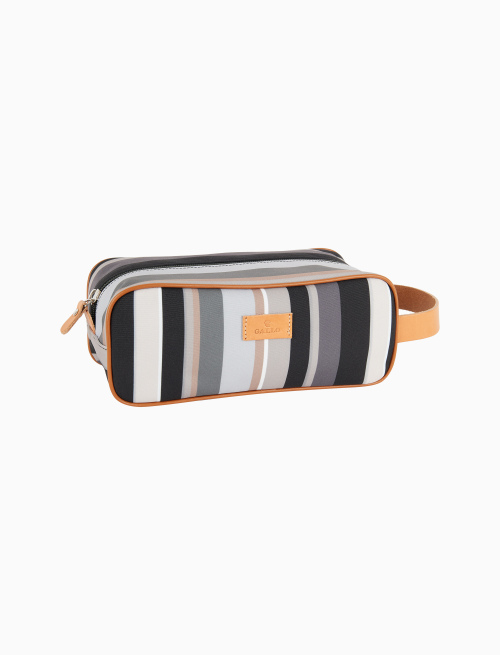 Classic unisex black beauty with multicoloured stripes - Leather Goods | Gallo 1927 - Official Online Shop