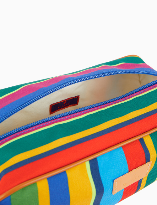 Beauty classico unisex righe multicolor blu - Piccola Pelletteria | Gallo 1927 - Official Online Shop