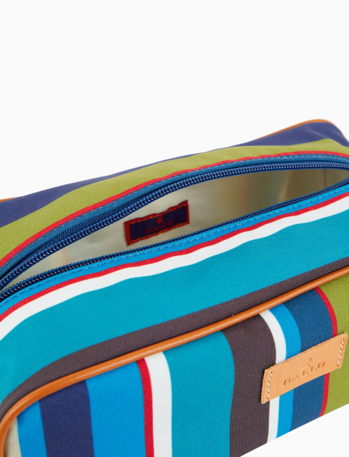 Beauty classico unisex righe multicolor blu - Piccola Pelletteria | Gallo 1927 - Official Online Shop