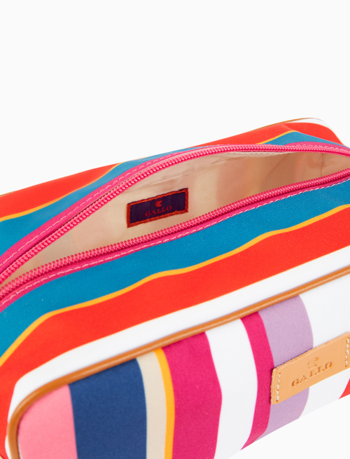 Beauty classico unisex righe multicolor bianco - Piccola Pelletteria | Gallo 1927 - Official Online Shop