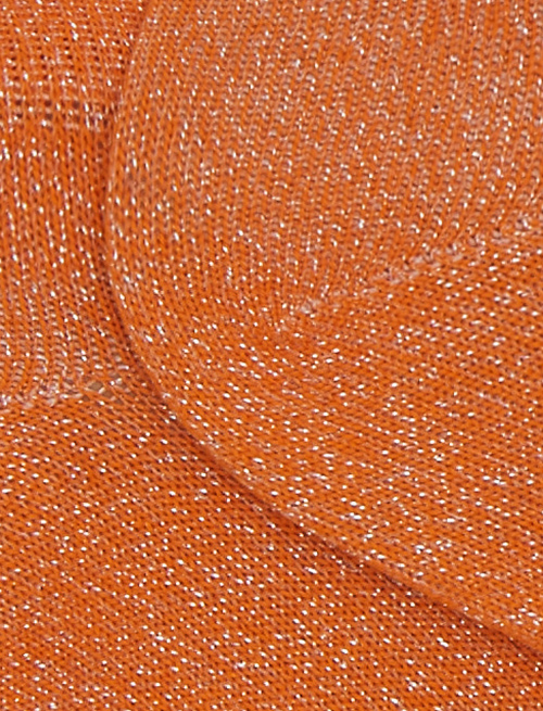 Calze fantasmini donna cotone con effetto scintillante arancio - Calze | Gallo 1927 - Official Online Shop