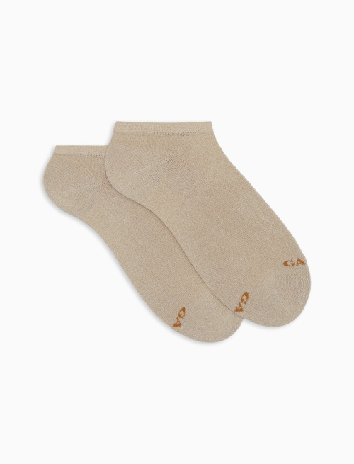Calze fantasmini donna cotone con effetto scintillante oro - Calze | Gallo 1927 - Official Online Shop