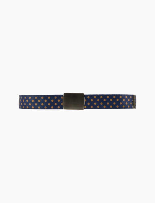 Cintura nastro elastica unisex blu fantasia pois - Pois | Gallo 1927 - Official Online Shop