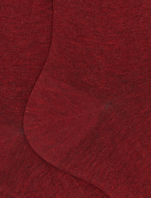 Women's short plain burgundy cotton socks - New In | Gallo 1927 - Official Online Shop