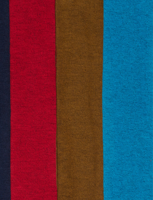 Women's long socks in blue cotton with vertical stripes in four colors - New In | Gallo 1927 - Official Online Shop