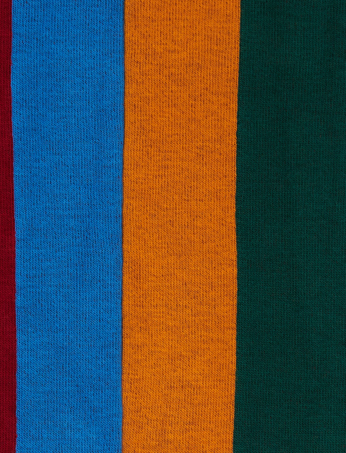 Women's long socks in burgundy cotton with vertical stripes in four colors - New In | Gallo 1927 - Official Online Shop