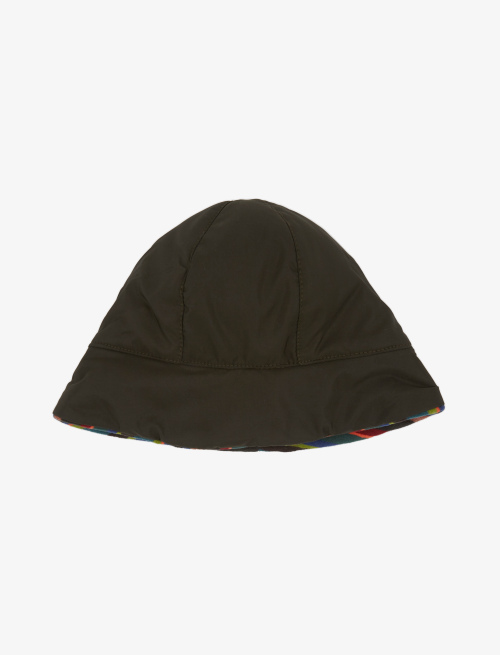 Women's plain forest green polyester rain hat - Special Selection | Gallo 1927 - Official Online Shop
