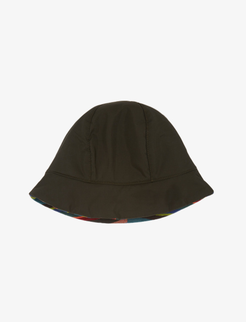 Men's plain forest green polyester rain hat - Accessories | Gallo 1927 - Official Online Shop