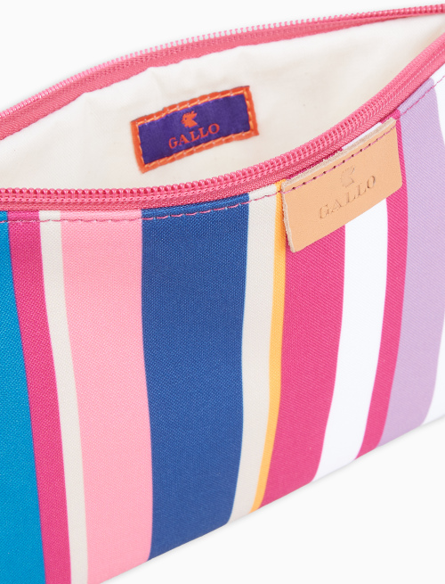 Bustina contemporary unisex righe multicolor bianco - Multicolor | Gallo 1927 - Official Online Shop