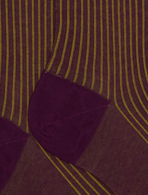 Women's long green twin-rib cotton socks - Socks | Gallo 1927 - Official Online Shop