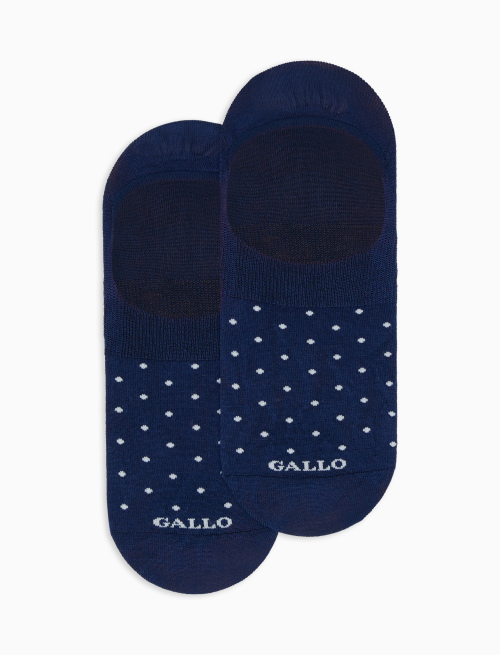Solette donna cotone leggerissimo blu royal fantasia pois - Solette | Gallo 1927 - Official Online Shop