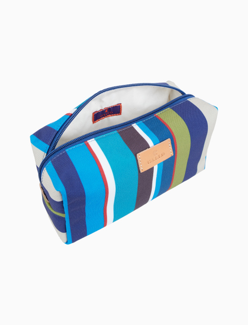 Pochette bauletto unisex righe multicolor blu - Gift ideas | Gallo 1927 - Official Online Shop