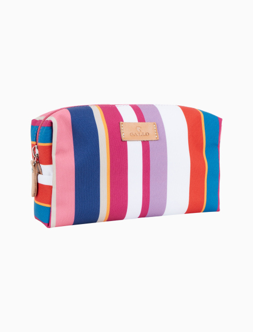 Pochette bauletto unisex righe multicolor bianco - Gift ideas | Gallo 1927 - Official Online Shop