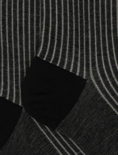 Calze lunghe donna cotone nero vanisé - Vanisé | Gallo 1927 - Official Online Shop