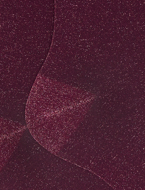 Women's short plain wine red lurex socks - The SS Edition | Gallo 1927 - Official Online Shop