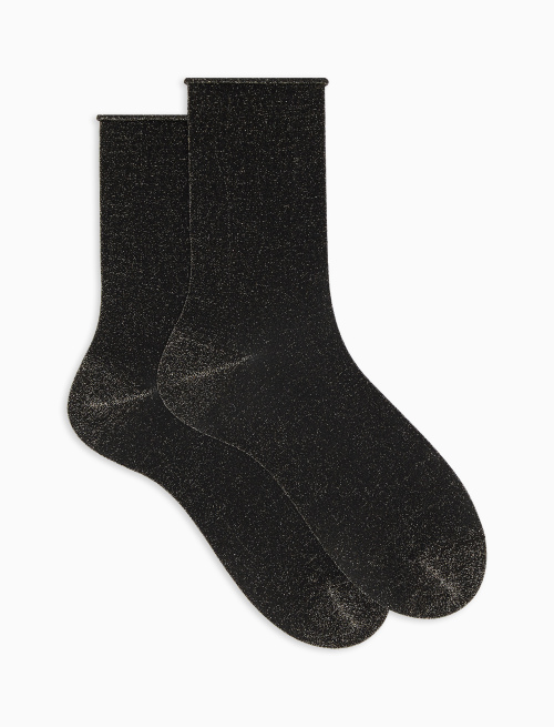 Women's short plain volcano lurex socks - Best Seller | Gallo 1927 - Official Online Shop