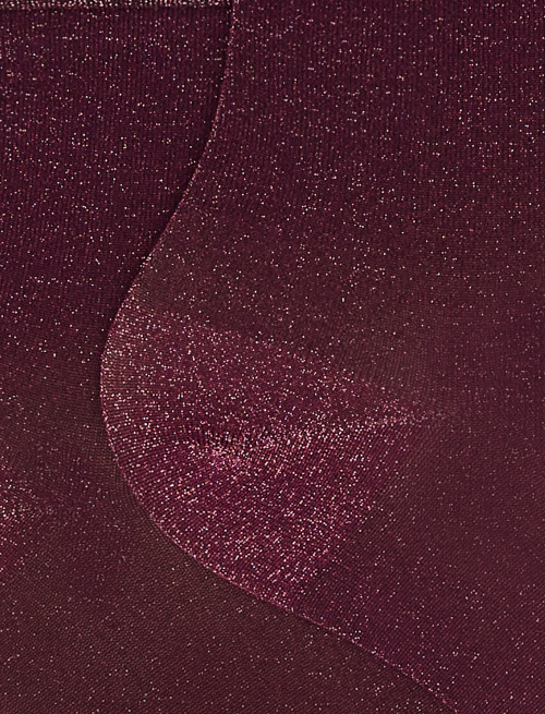 Women's super short plain wine red lurex socks - Special Selection | Gallo 1927 - Official Online Shop