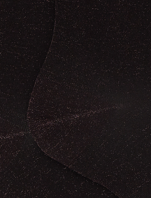 Women's super short plain amethyst lurex socks - Super short | Gallo 1927 - Official Online Shop