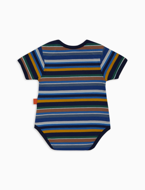 Body bambino cotone righe multicolor blu - Abbigliamento | Gallo 1927 - Official Online Shop