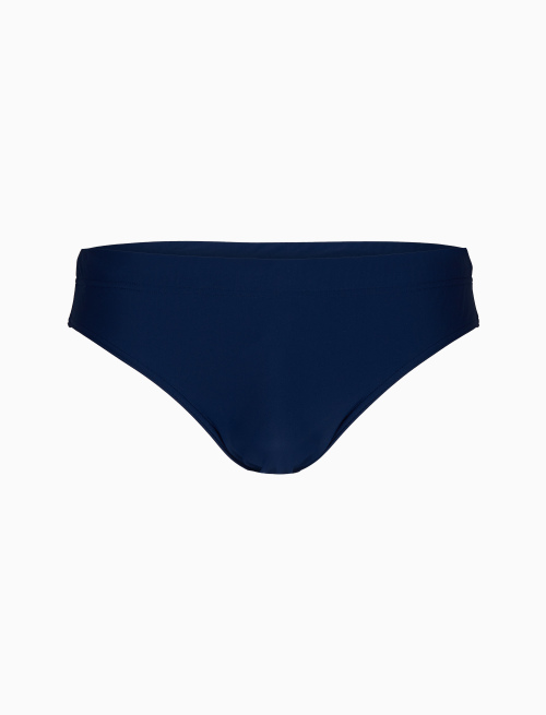 Men's plain blue swimming briefs - Beachwear | Gallo 1927 - Official Online Shop
