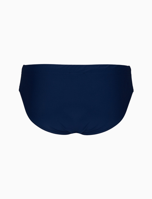 Men's plain blue swimming briefs - Beachwear | Gallo 1927 - Official Online Shop