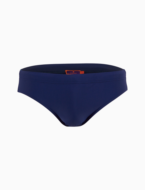 Men's plain blue swimming briefs - Man | Gallo 1927 - Official Online Shop