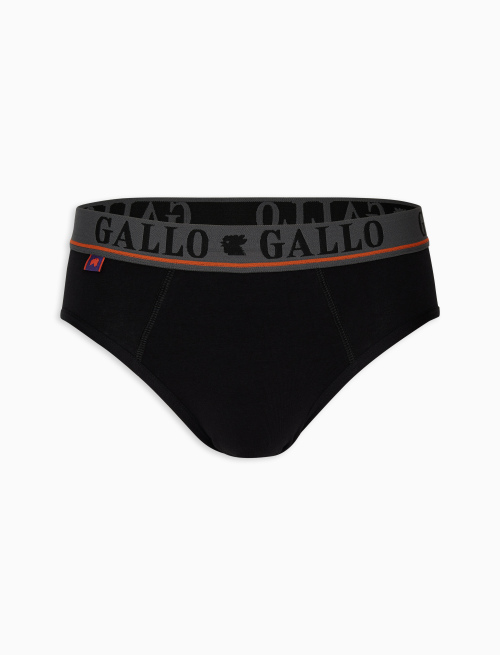 Men's black cotton briefs - Underwear | Gallo 1927 - Official Online Shop