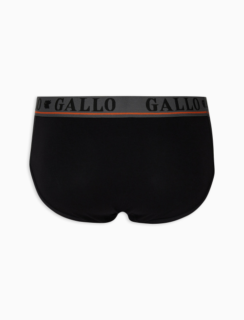 Men's black cotton briefs - TEST | Gallo 1927 - Official Online Shop