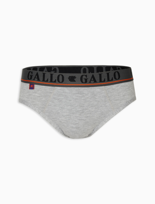 Men's grey cotton briefs - Underwear | Gallo 1927 - Official Online Shop