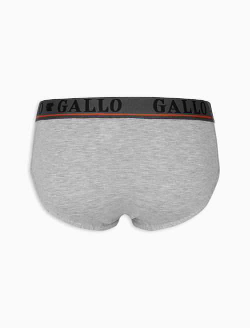 Men's grey cotton briefs - TEST | Gallo 1927 - Official Online Shop